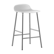 Tabouret en chrome et pp blanc 65 cm Form - Normann Copenhagen