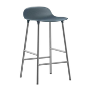 Tabouret en chrome et pp bleu 65 cm Form - Normann Copenhagen