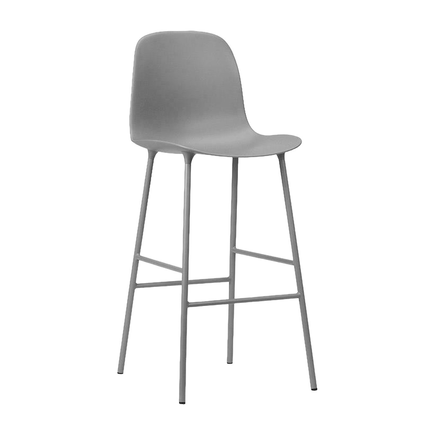 Silla de bar en acero y pp gris 75 cm Form - Normann Copenhagen