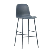 Chaise de bar en acier et pp bleu 65 cm Form - Normann Copenhagen