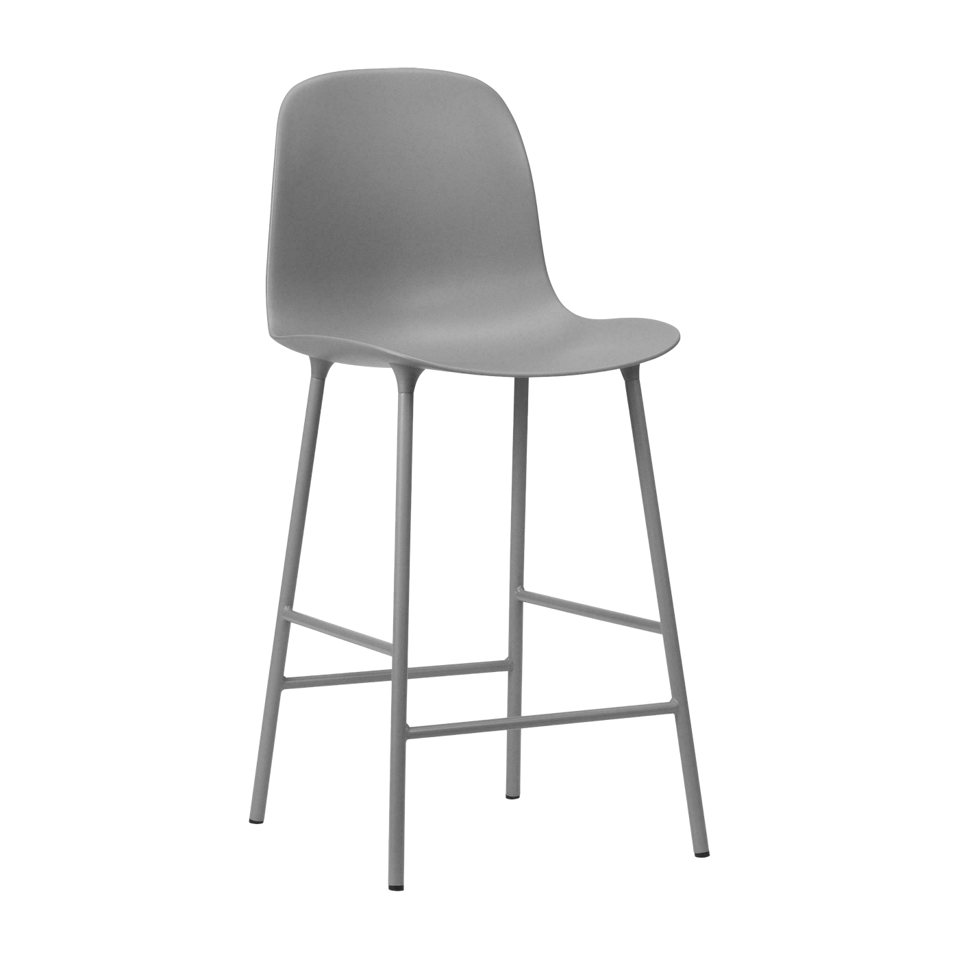 Chaise de bar en acier et pp gris 65 cm Form - Normann Copenhagen