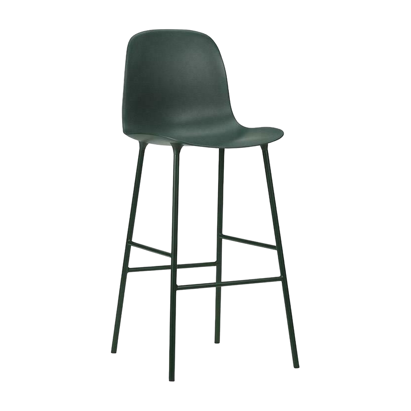 كرسي بار من الفولاذ و PP أخضر 65 سم Form - Normann Copenhagen