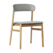 Stuhl aus Eiche und grauem Leder Herit -. Normann Copenhagen
