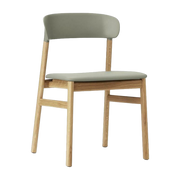 Stuhl aus Eiche und grünem Leder Herit -. Normann Copenhagen