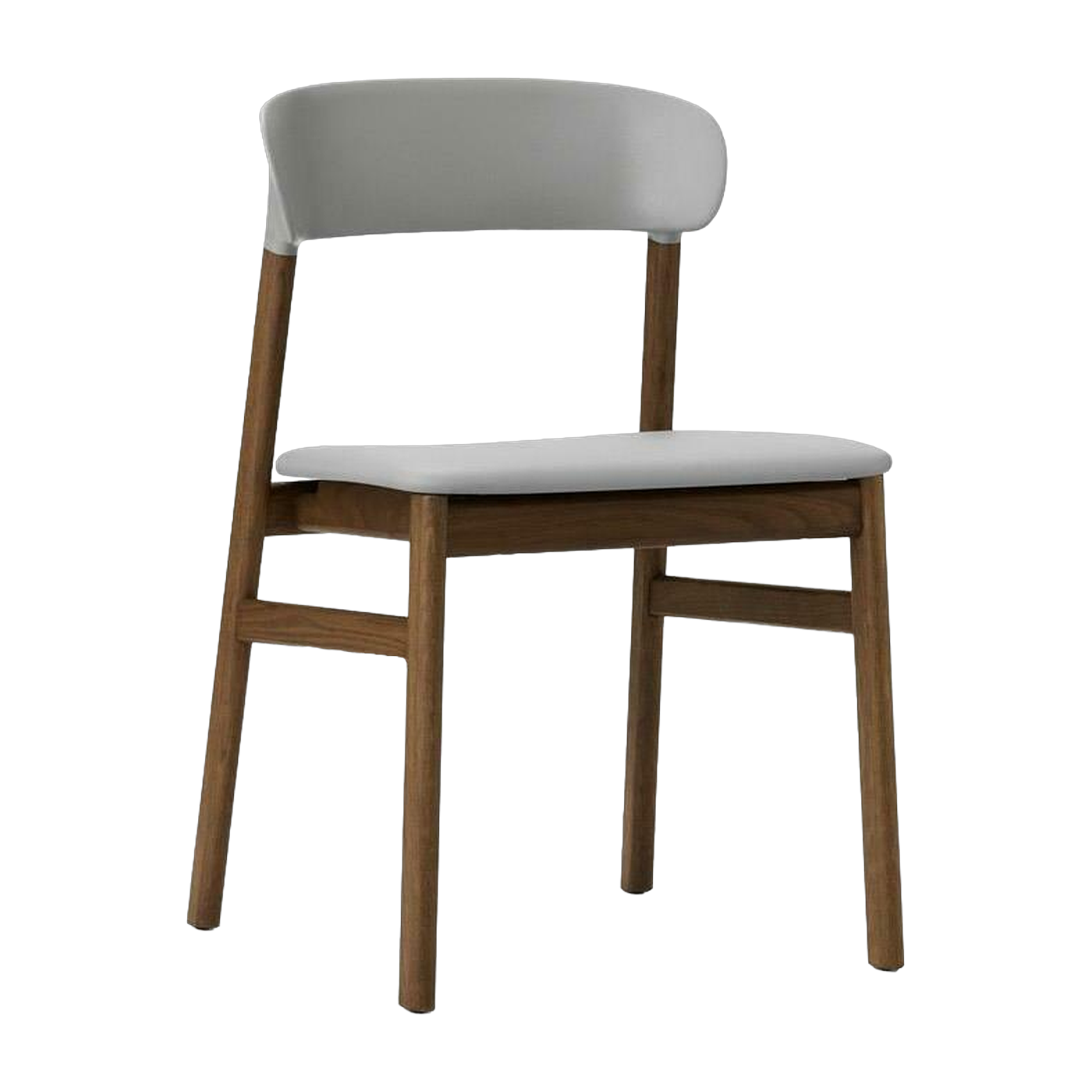 Sedia in rovere mordenzato e pelle sabbia Herit - Normann Copenhagen