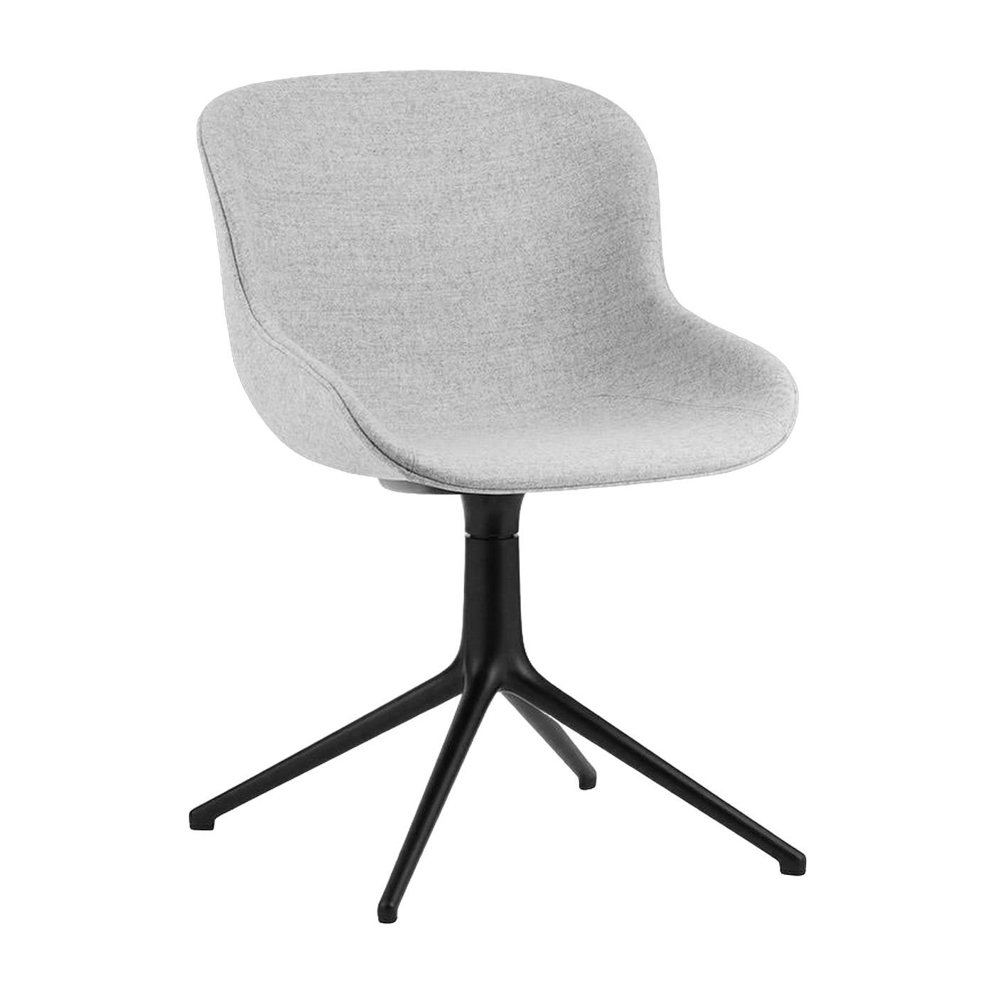 Hyg Sedia girevole 4L Imbottitura completa Black Alu - Normann Copenhagen