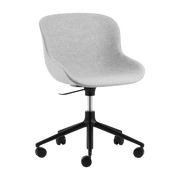 Hyg Chair Swivel 5W Gaslift Full Upholstery Black Alu - Normann Copenhagen