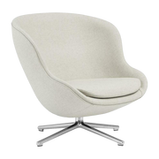 Fauteuil bas en aluminium et tissu beige Hyg - Normann Copenhagen