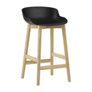 Tabouret de bar en chêne laqué et pp noir 65 cm Hyg - Normann Copenhagen