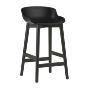 Barhocker aus schwarzem Polypropylen und schwarzer Eiche 65 cm Hyg - -. Normann Copenhagen