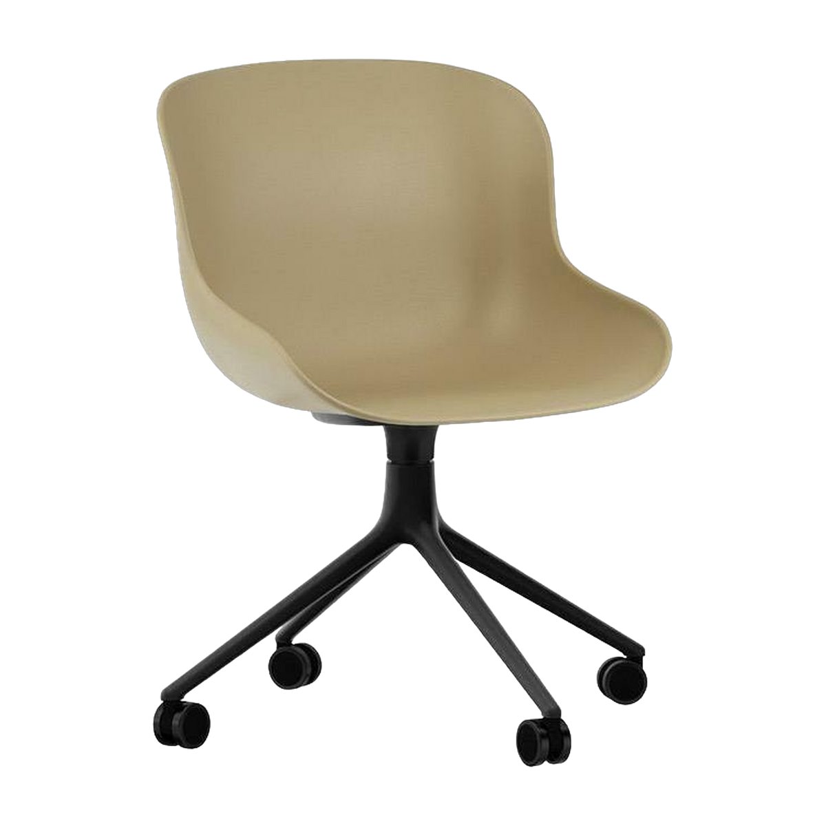 Hyg Sedia girevole 4W Black Alu - Normann Copenhagen
