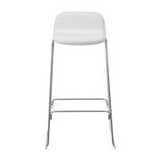 Just Barstool 75 Cm W. Back Full Uph. Chrome - Normann Copenhagen