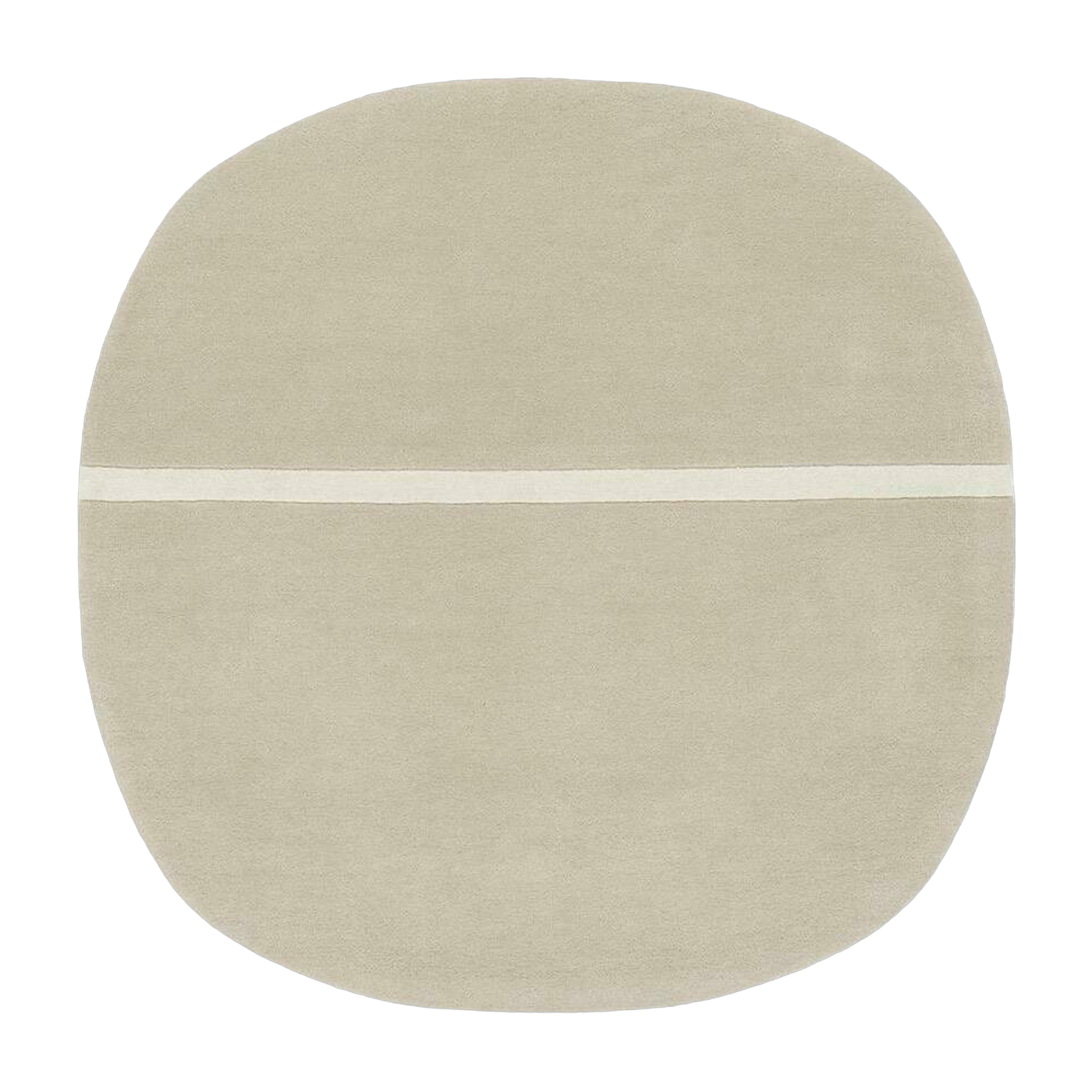 Beige Wollteppich 140 x 140 cm Oona - Normann Copenhagen
