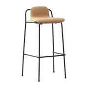 Studio Barhocker 75 Cm Vollpolsterung Black Stahl - Normann Copenhagen