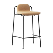 Studio Barhocker 65 Cm Vollpolsterung Black Stahl - Normann Copenhagen