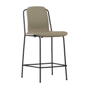 Studio Sedia da bar 65 Cm Full Uph. Black Acciaio - Normann Copenhagen