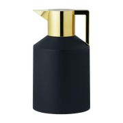 1. 5L Black and Gold Plastic Thermos Geo Vacuum - Normann Copenhagen