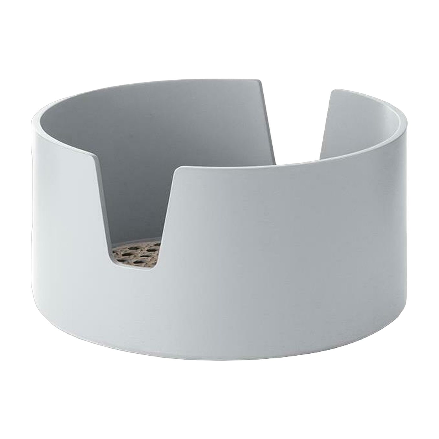 Plateau en bouleau et rotin gris clair 24 cm Salon - Normann Copenhagen