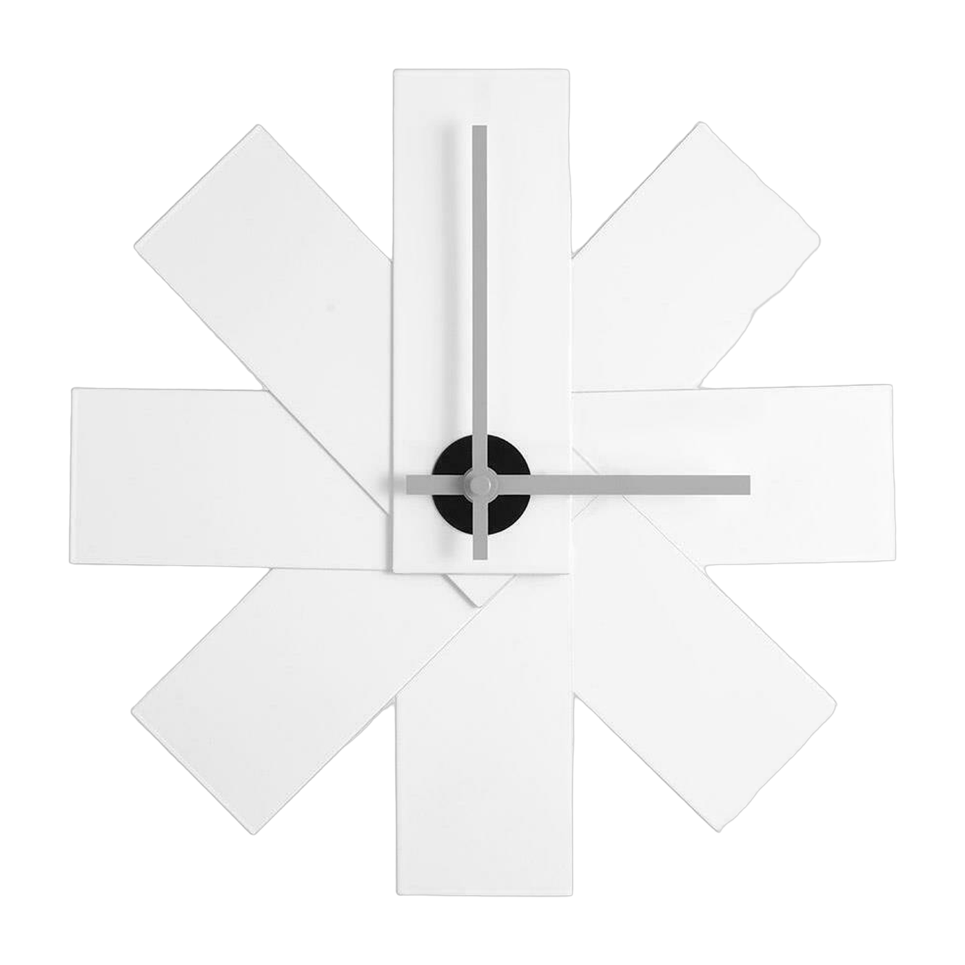 Horloge murale en métal blanche Watch Me - Normann Copenhagen