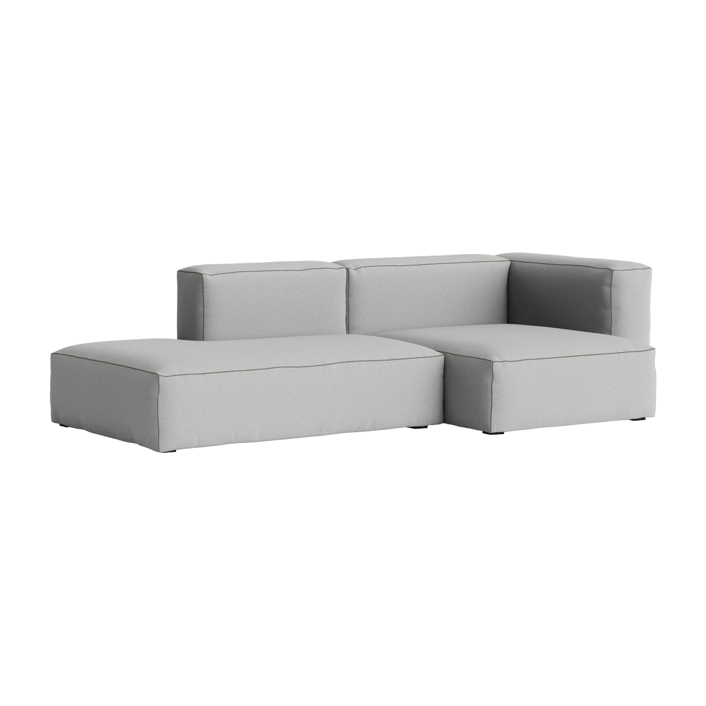Steelcut fabric 2. 5 seater sofa Trio 113 Mags Soft combination 3 right - Hay