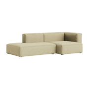 2, 5-Sitzer-Sofa in Linen-Stoff Grid dark beige Mags Soft Kombination 3 right -. Hay
