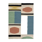 Tappeto in lana multicolore 75 x 150 cm GATSBY - Edito