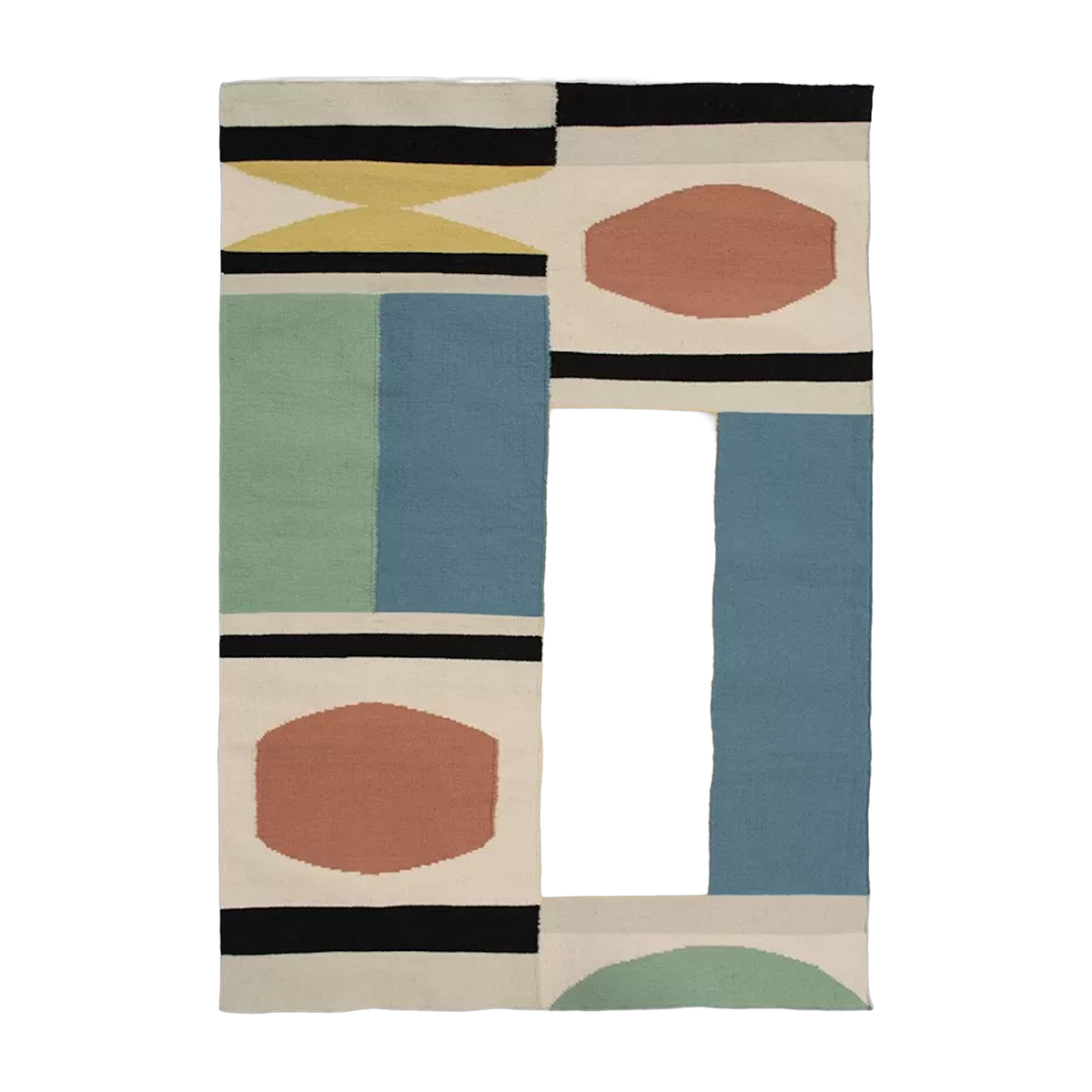 Multicolored wool rug 140 x 200 cm GATSBY - Edito