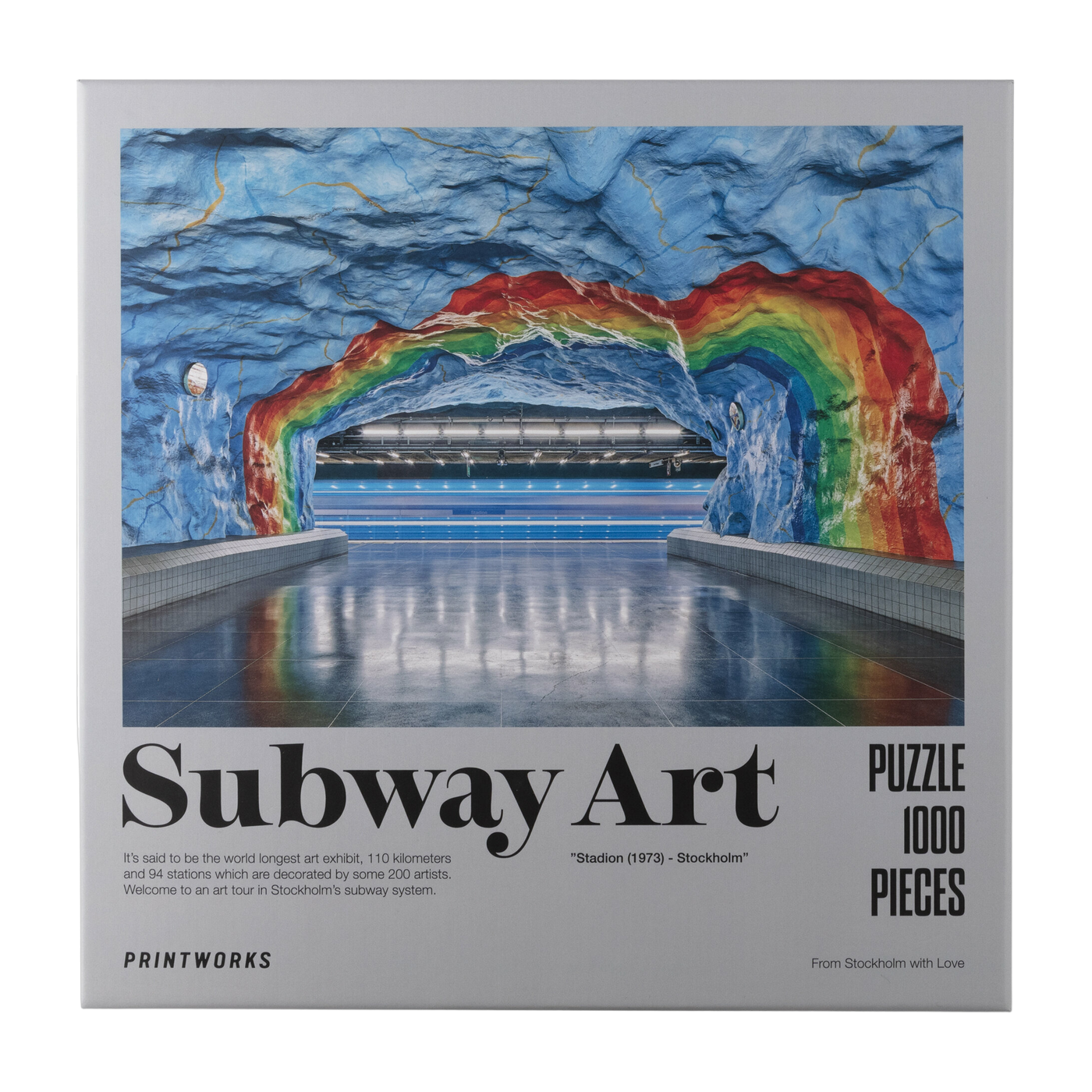 Subway puzzle art rainbow 1000 piezas - Printworks