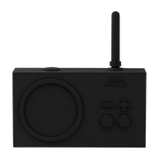 Black FM radio & Bluetooth speaker Tykho 3 - Lexon