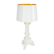 Lampe à hauteur réglable blanc et doré Bourgie - Kartell