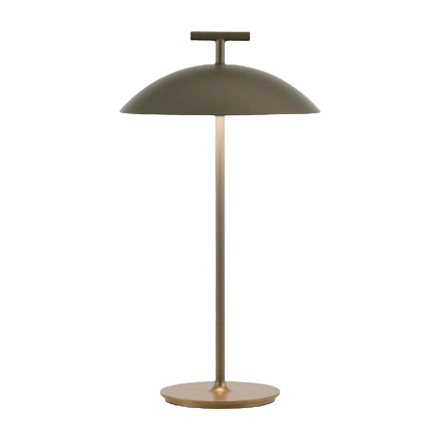 Lámpara de mesa a pilas bronce Mini Geen-A - Kartell