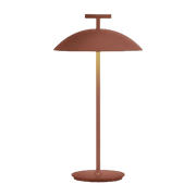 Rote Tischlampe mit Batterien Mini Geen-A -. Kartell
