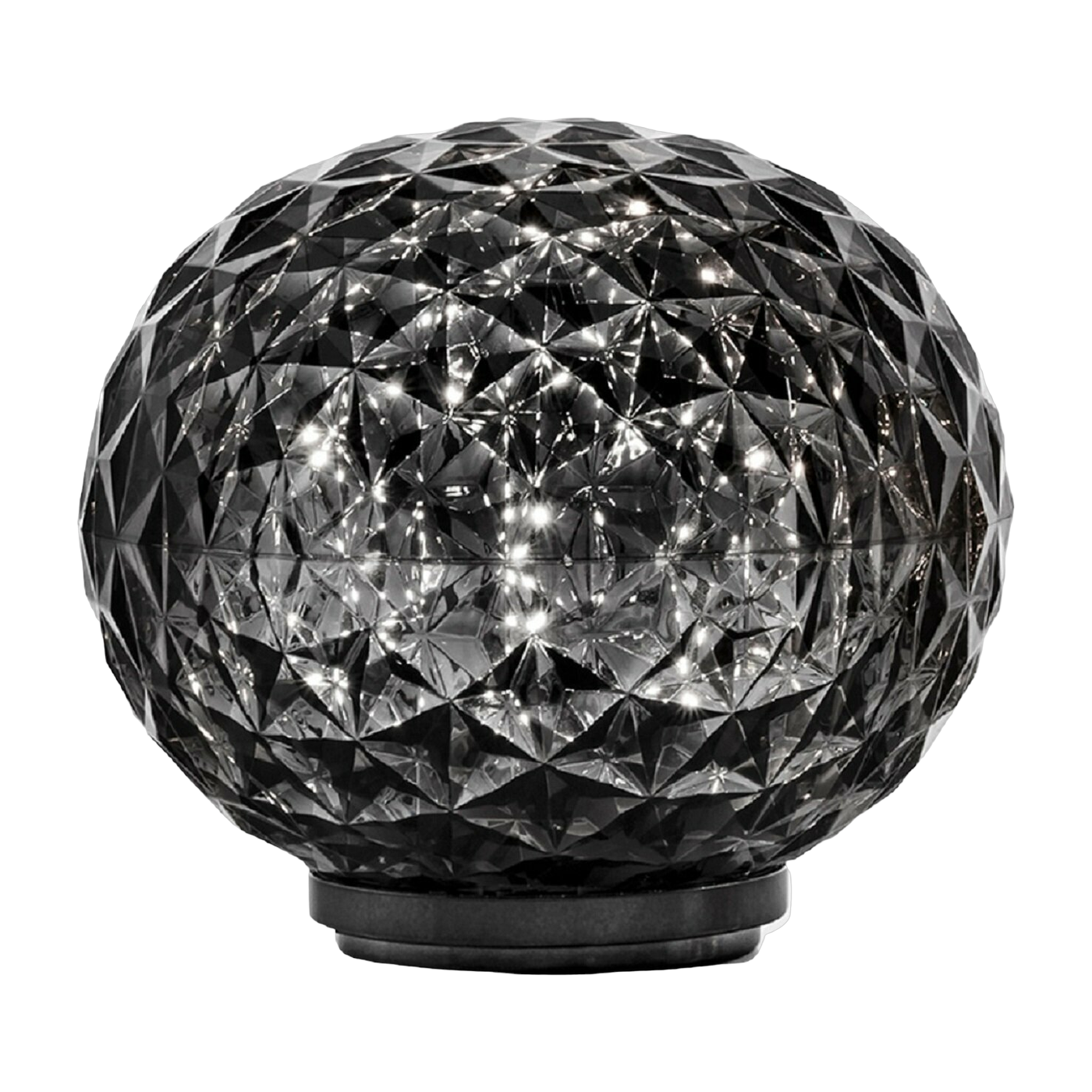 مصباح طاولة بدون سلك رمادي مدخن Mini planet - Kartell
