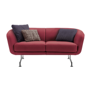 Zweisitzersofa aus pflaumenfarbenem Stoff 170cm Betty -. Kartell