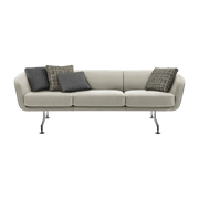 Sofa 3-Sitzer Stoff beige 245cm Betty - - Kartell