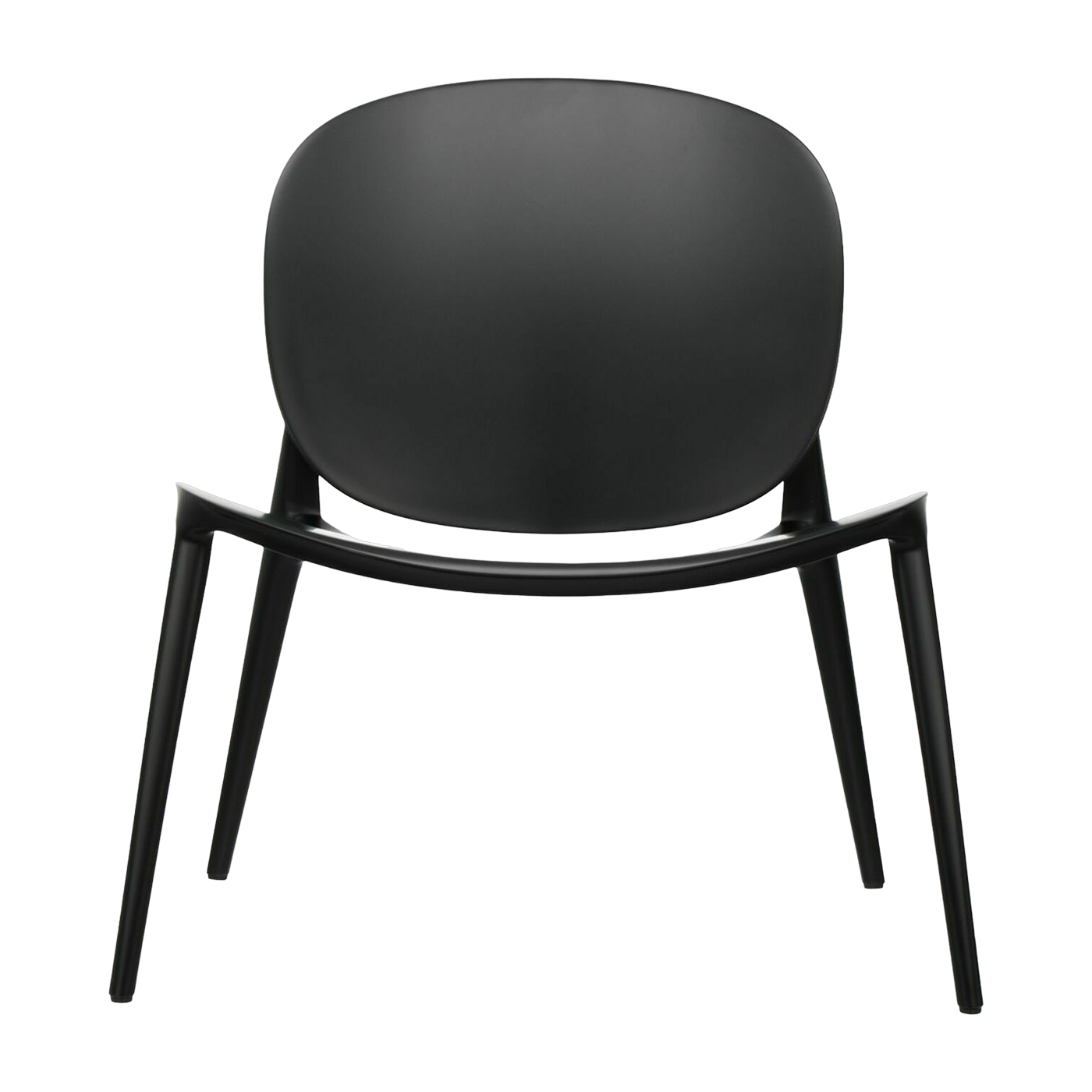 Poltrona bassa nera Be Bop - Kartell