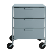 3 Rollcontainer blau MOBIL MAT - Kartell