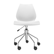 Weißer Stuhl mit Rollen Maui -. Kartell