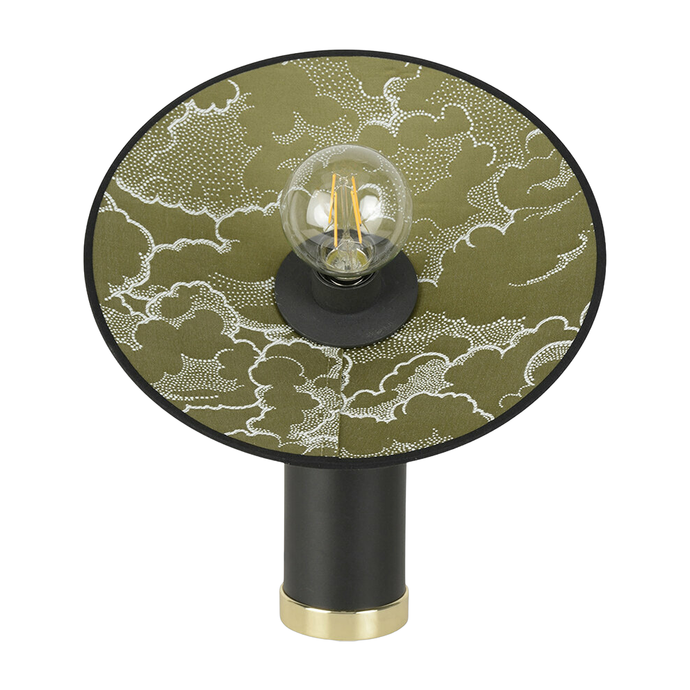 Lampe en métal peint kaki 37 x 22 cm Gatsby - Market set