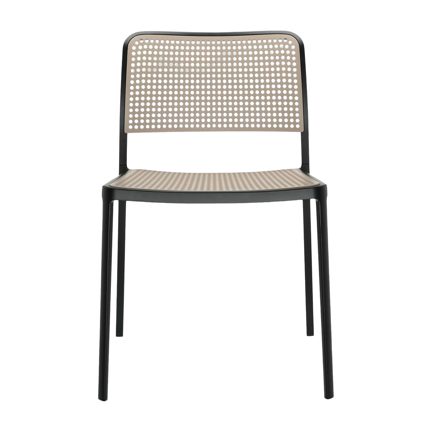 Sedia Audrey sabbia e nero - Kartell