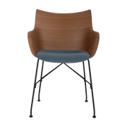 Sillón de madera azul Q/ Wood - Kartell