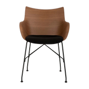 Fauteuil en bois noir Q/Wood - Kartell
