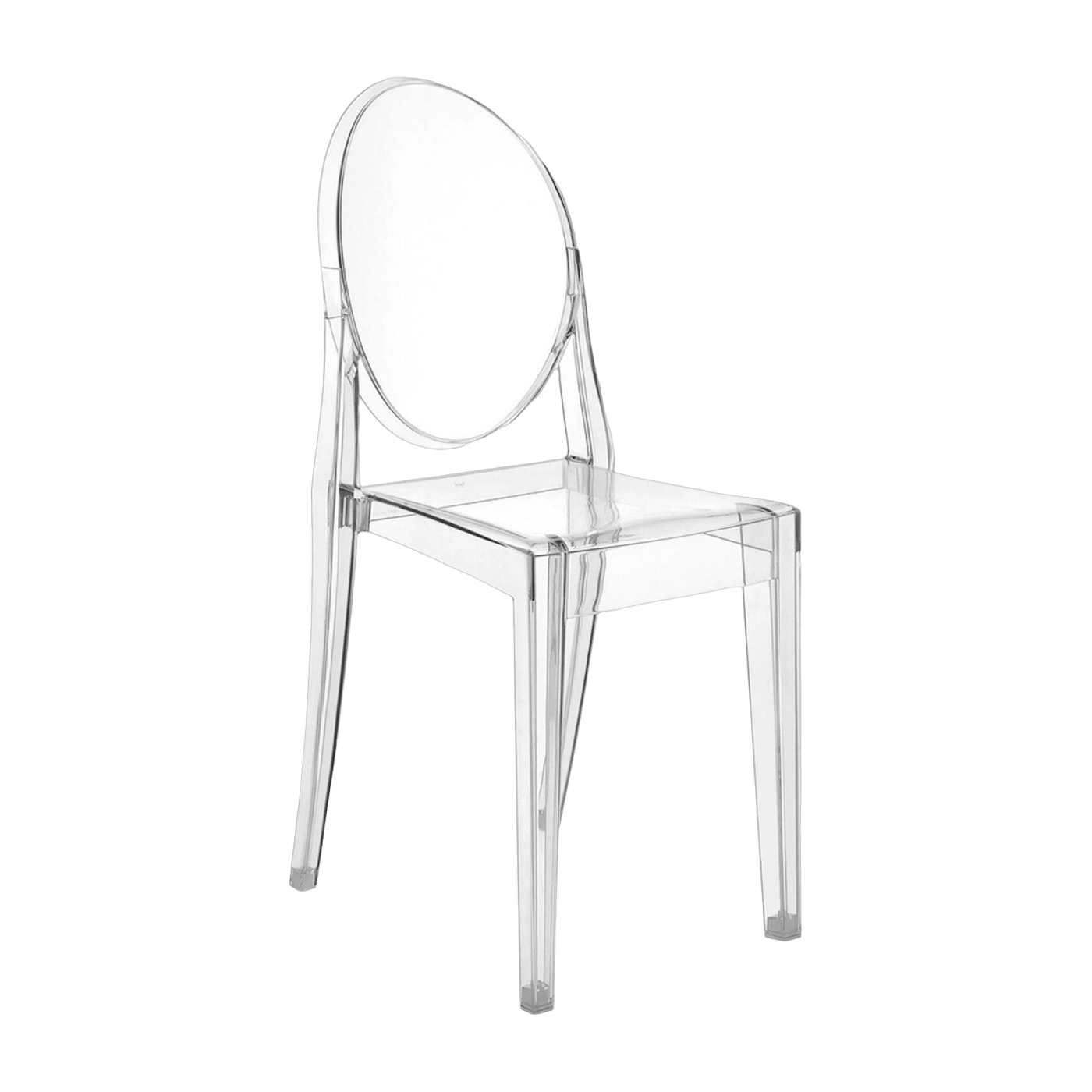 2 Chaises transparentes matériau responsable Victoria Ghost - Kartell