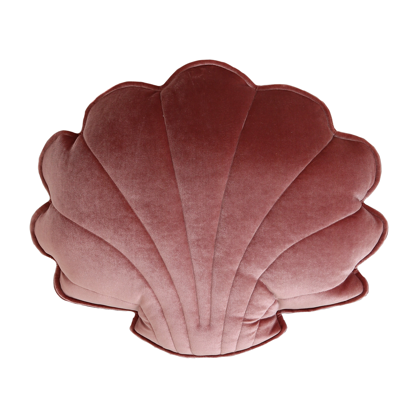 Coussin coquillage en velours perle rose Shells - Moi Mili