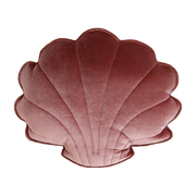 Cuscino a forma di conchiglia in velluto rosa Shells - Moi Mili