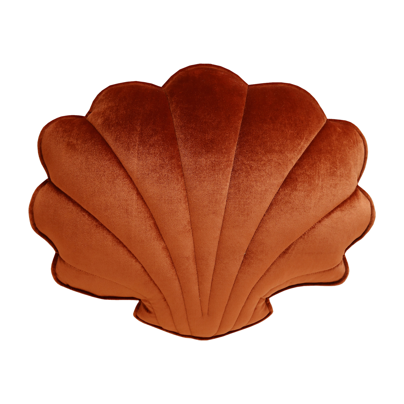 Coussin coquillage en velours perle cuivré Shells - Moi Mili