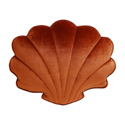 Shell cushion in copper pearl velvet Shells - Moi Mili