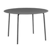 ronde mesa de comedor de aluminio negro 115 x 74 cm August - Serax