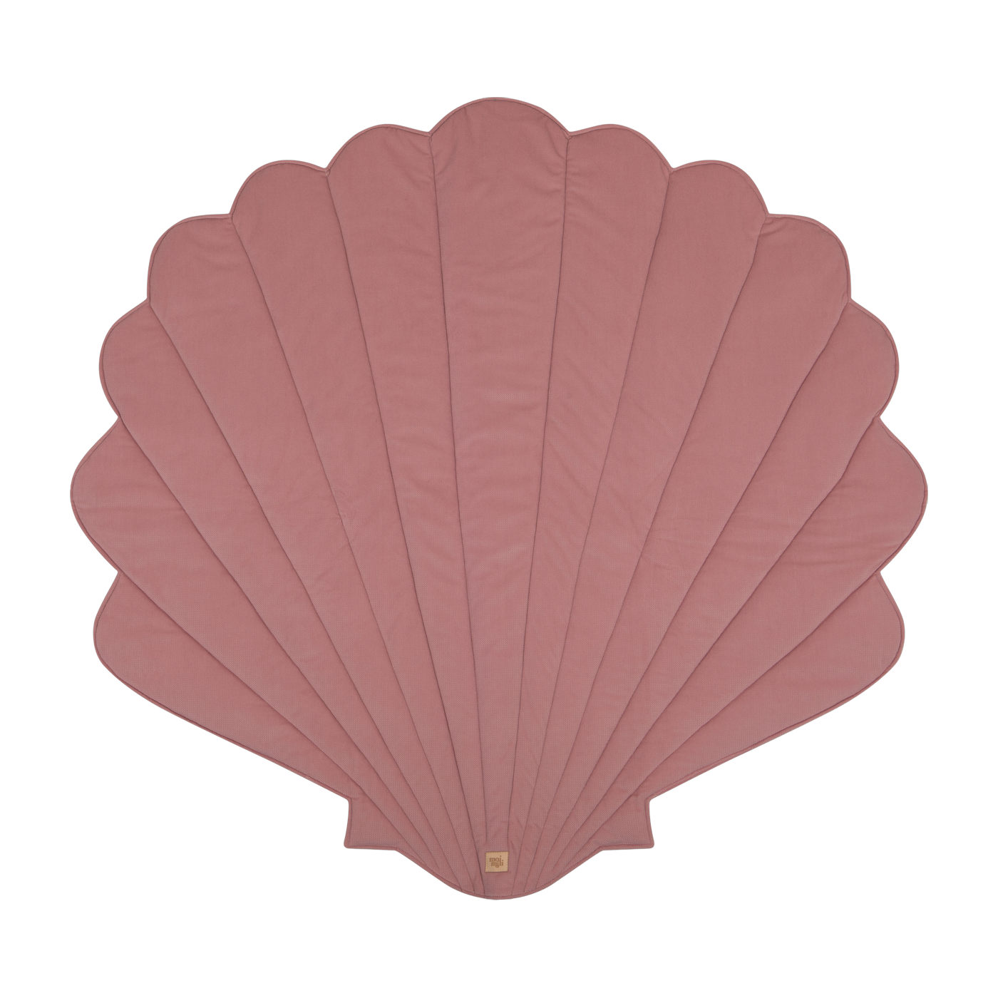 Tapis bébé coquillage en velours rose Shells - Moi Mili