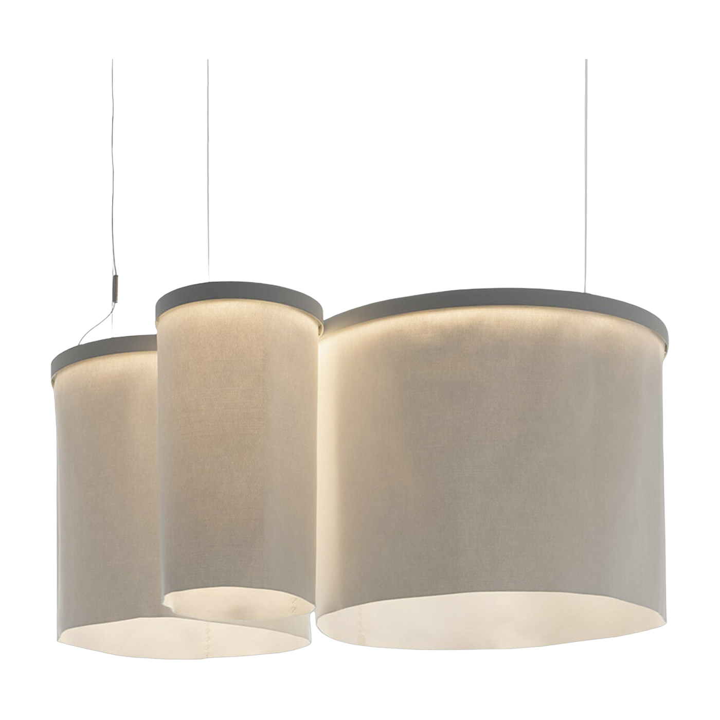 Akustischer Diffusor für Hängeleuchte 50 x 60 cm Ripple -. Artemide